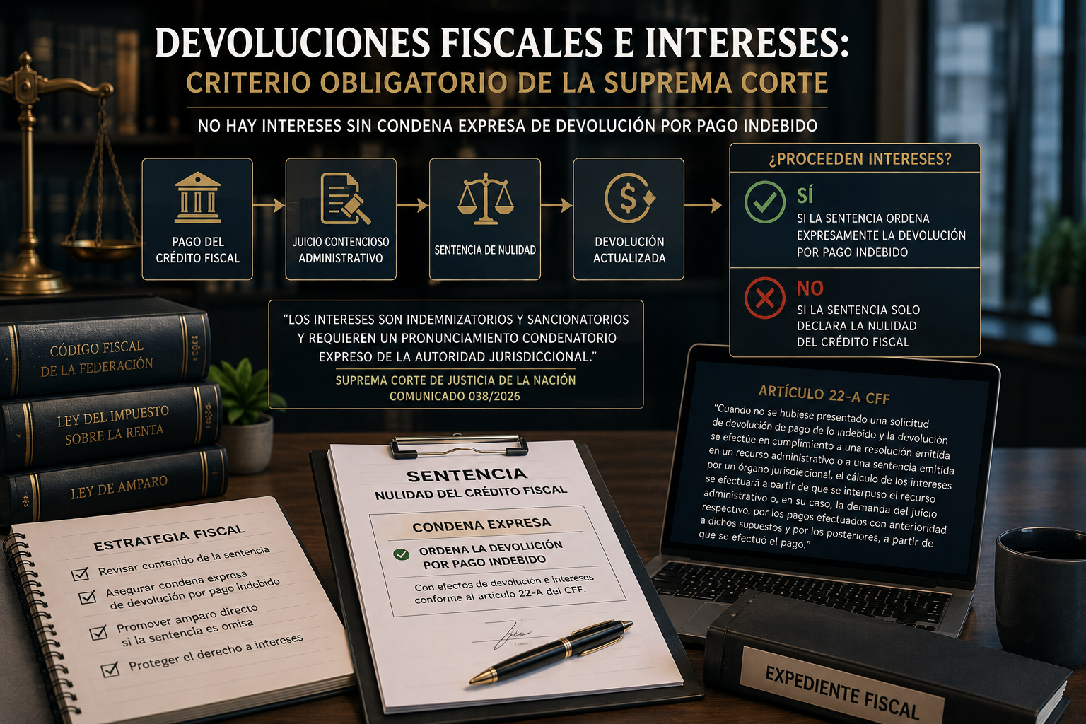 Nulidad sin condena, devolución sin intereses