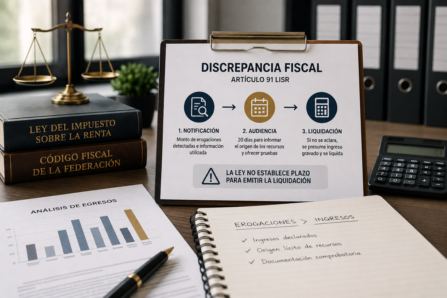 Liquidación sin plazo en la discrepancia fiscal