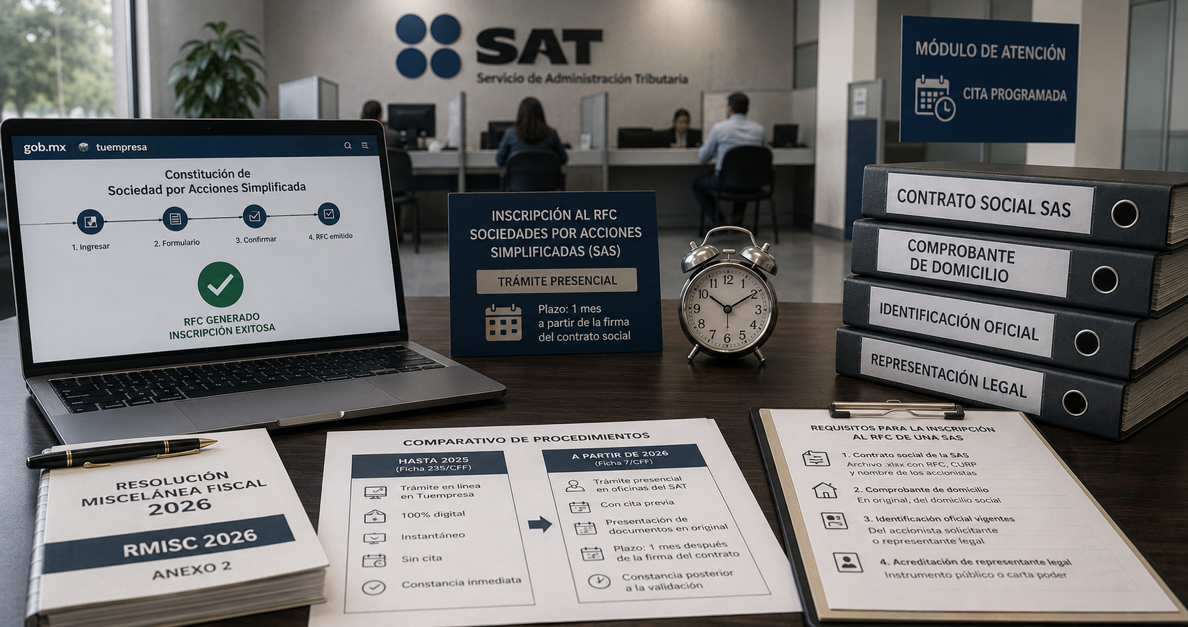 Nuevo procedimiento para inscripción de las SAS al RFC